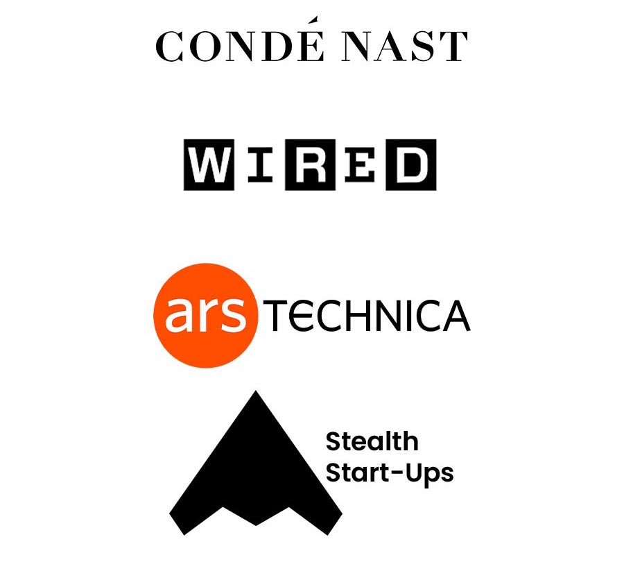 Conde Nast Logo WIRED Logo ARS Technica Logo Stealth Start-Ups Logo